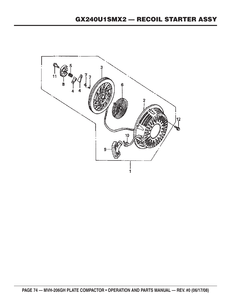 Multiquip MVH206GH User Manual | Page 74 / 80