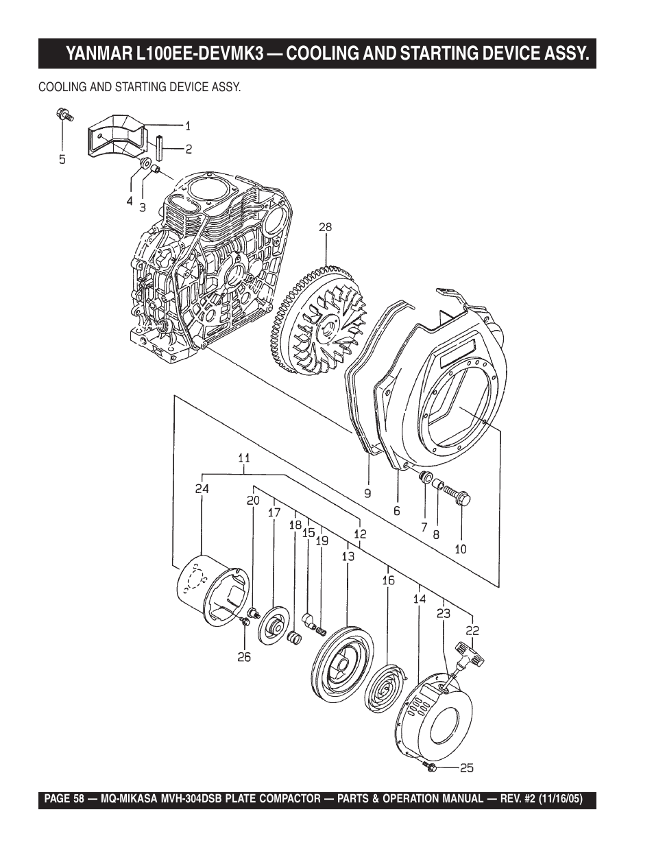 Multiquip MVH304DSB User Manual | Page 58 / 70
