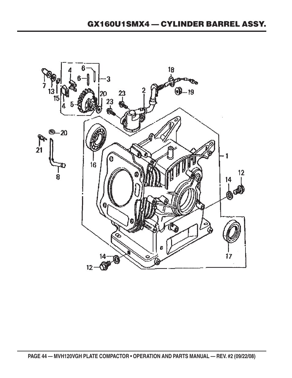 Multiquip MVH120VGH User Manual | Page 44 / 78