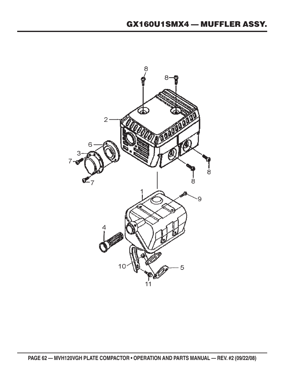 Multiquip MVH120VGH User Manual | Page 62 / 78