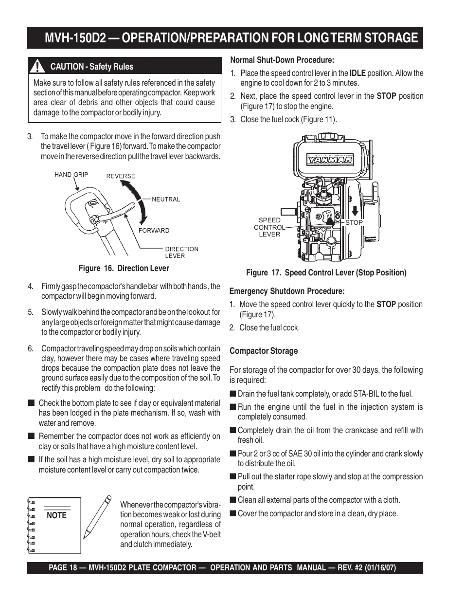 Multiquip MVH150D2 User Manual | Page 18 / 64
