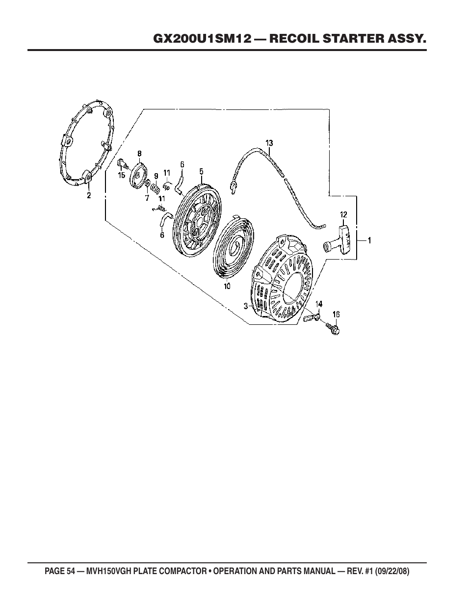 Multiquip MVH150VGH User Manual | Page 54 / 78