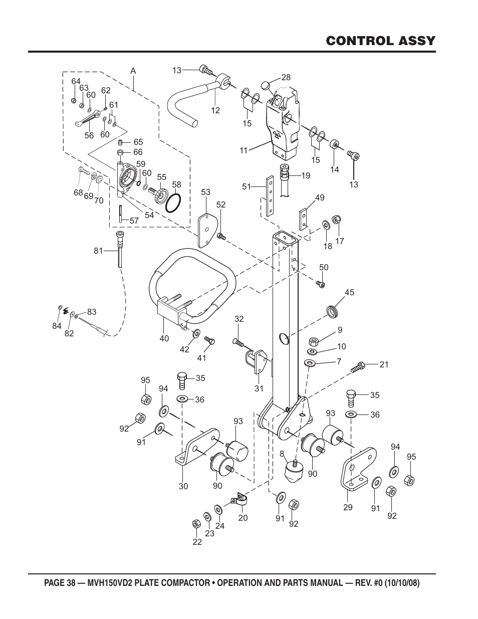 Control assy | Multiquip MVH150VD2 User Manual | Page 38 / 64