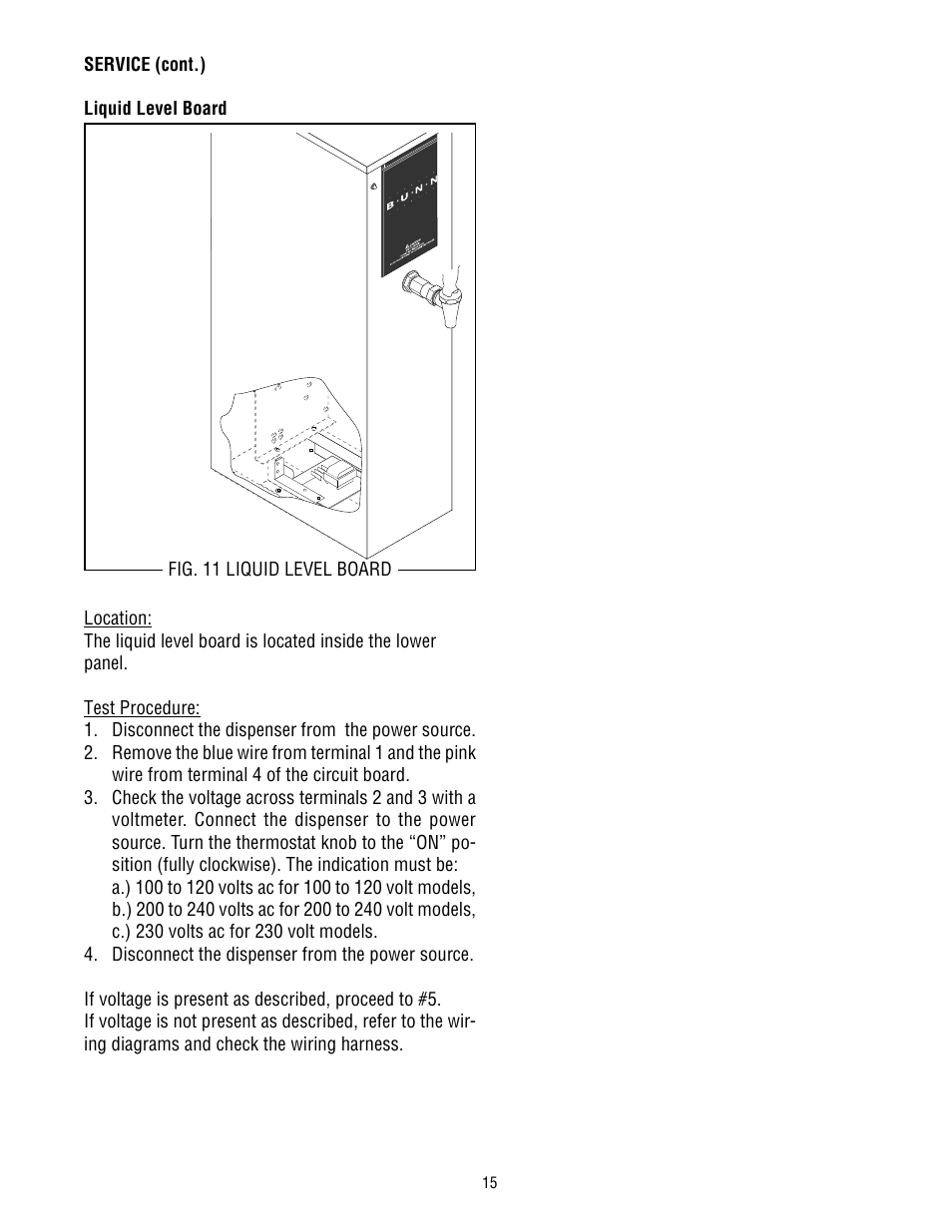 Bunn H5M User Manual | Page 15 / 20
