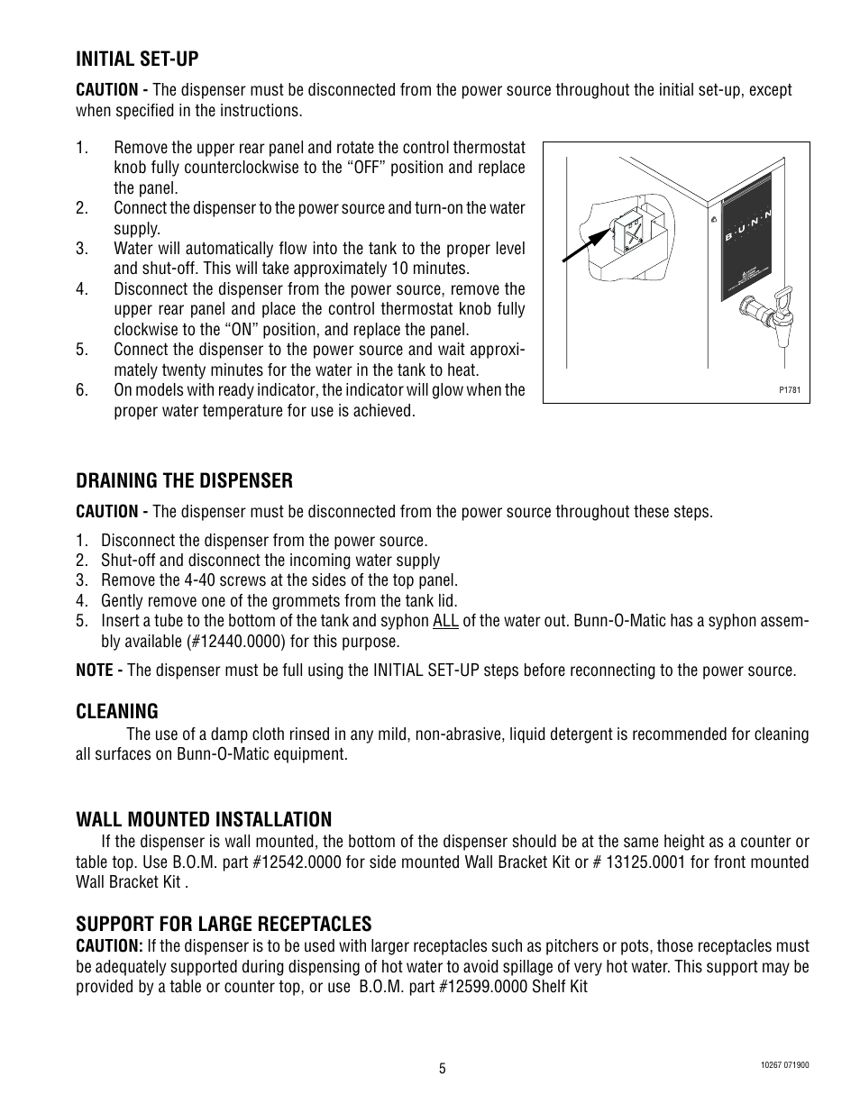 Bunn H5M User Manual | Page 5 / 20
