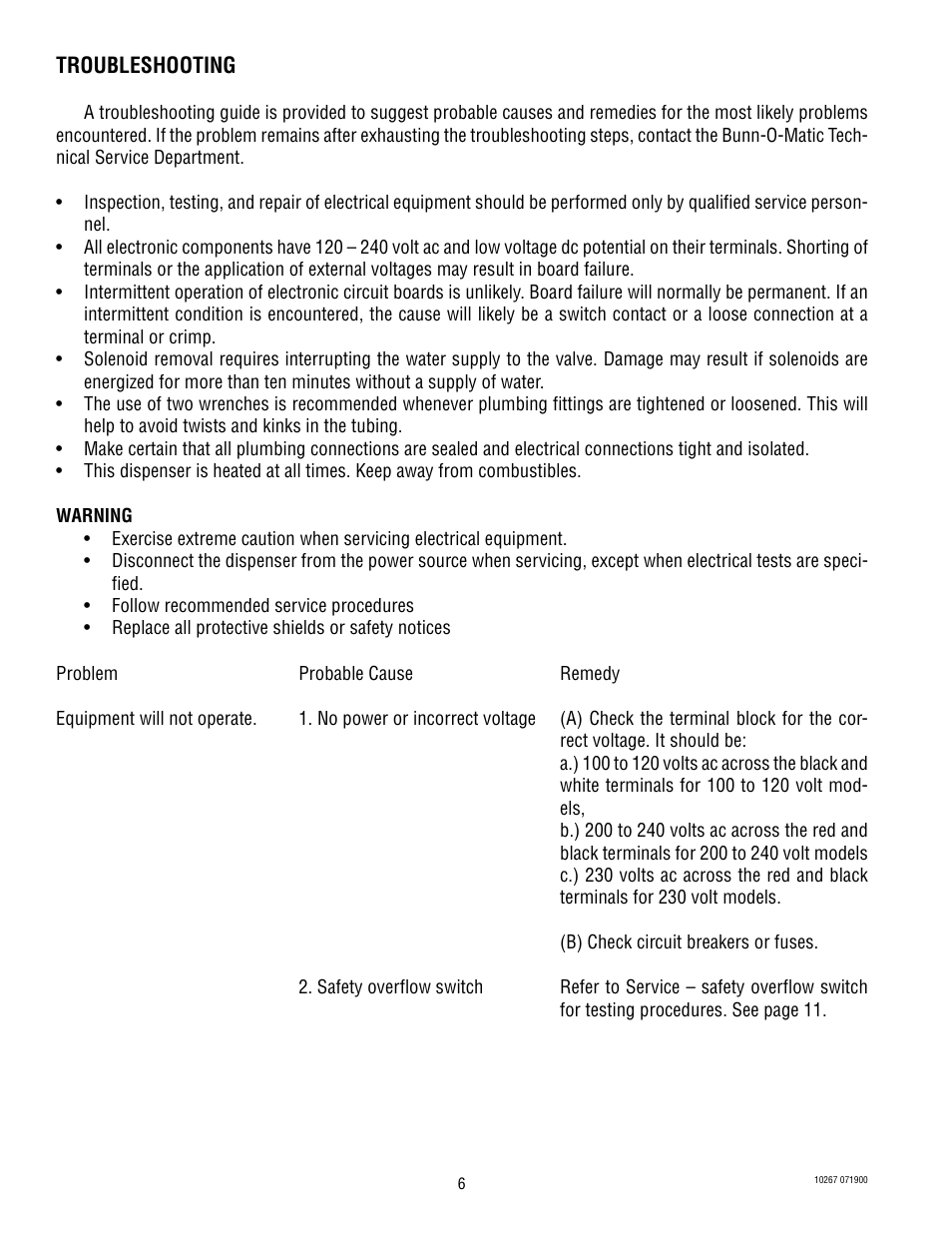 Bunn H5M User Manual | Page 6 / 20