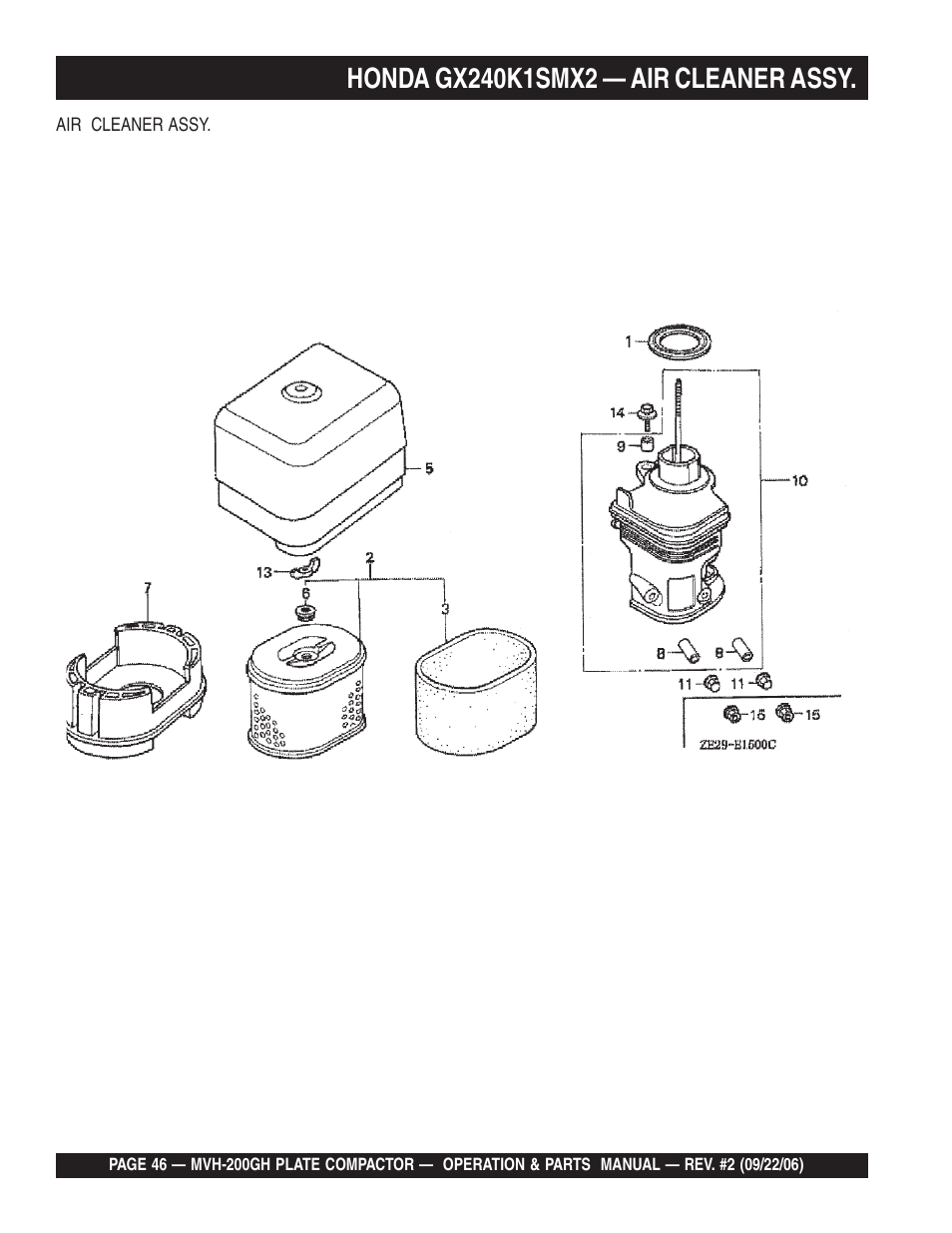 Multiquip MVH200GH User Manual | Page 46 / 82