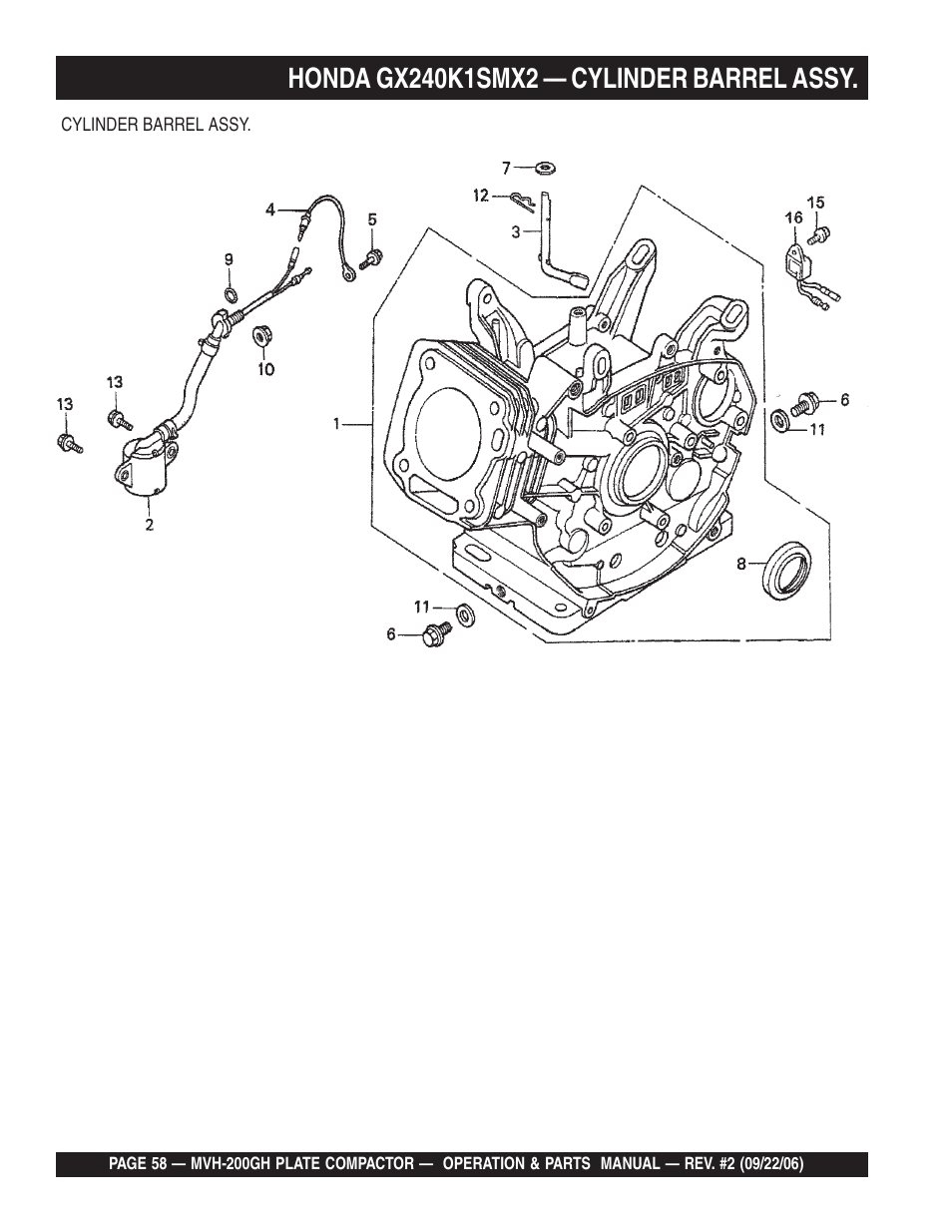 Multiquip MVH200GH User Manual | Page 58 / 82