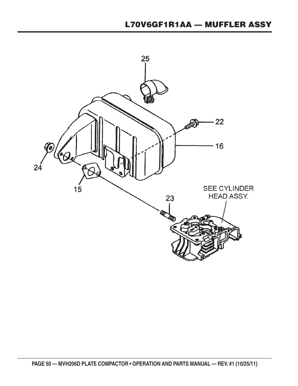 Multiquip MVH206D User Manual | Page 50 / 72