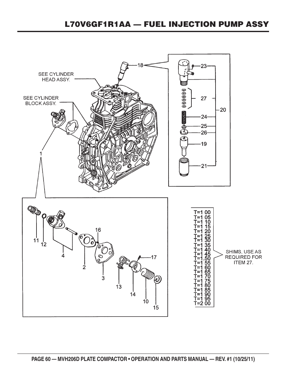 Multiquip MVH206D User Manual | Page 60 / 72