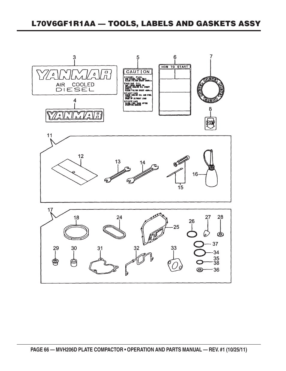 Multiquip MVH206D User Manual | Page 66 / 72