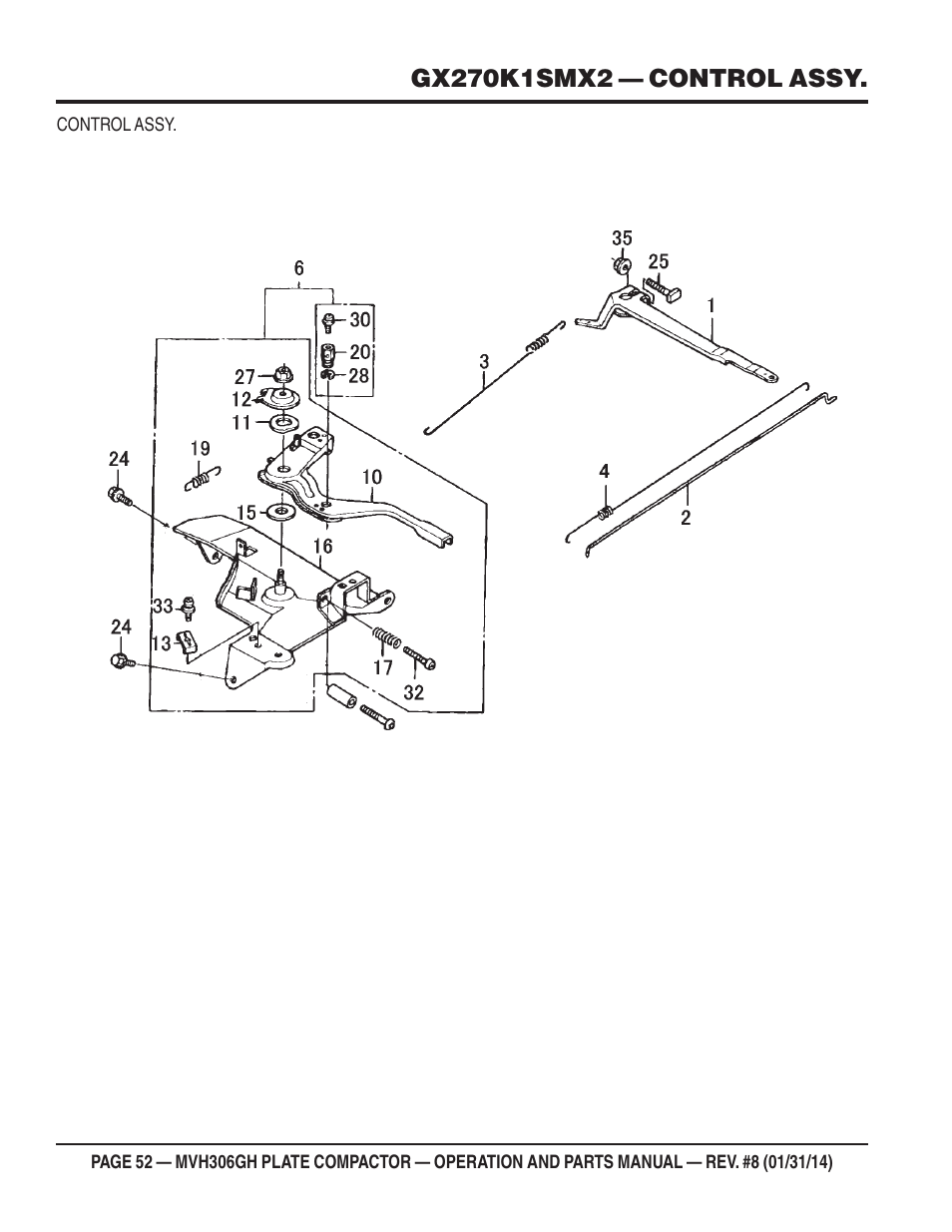 Multiquip MVH306GH User Manual | Page 52 / 80