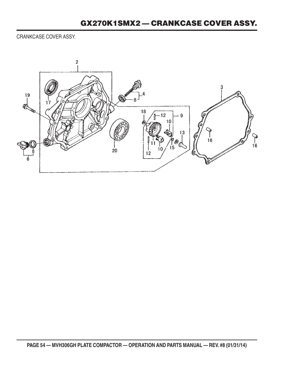 Multiquip MVH306GH User Manual | Page 54 / 80