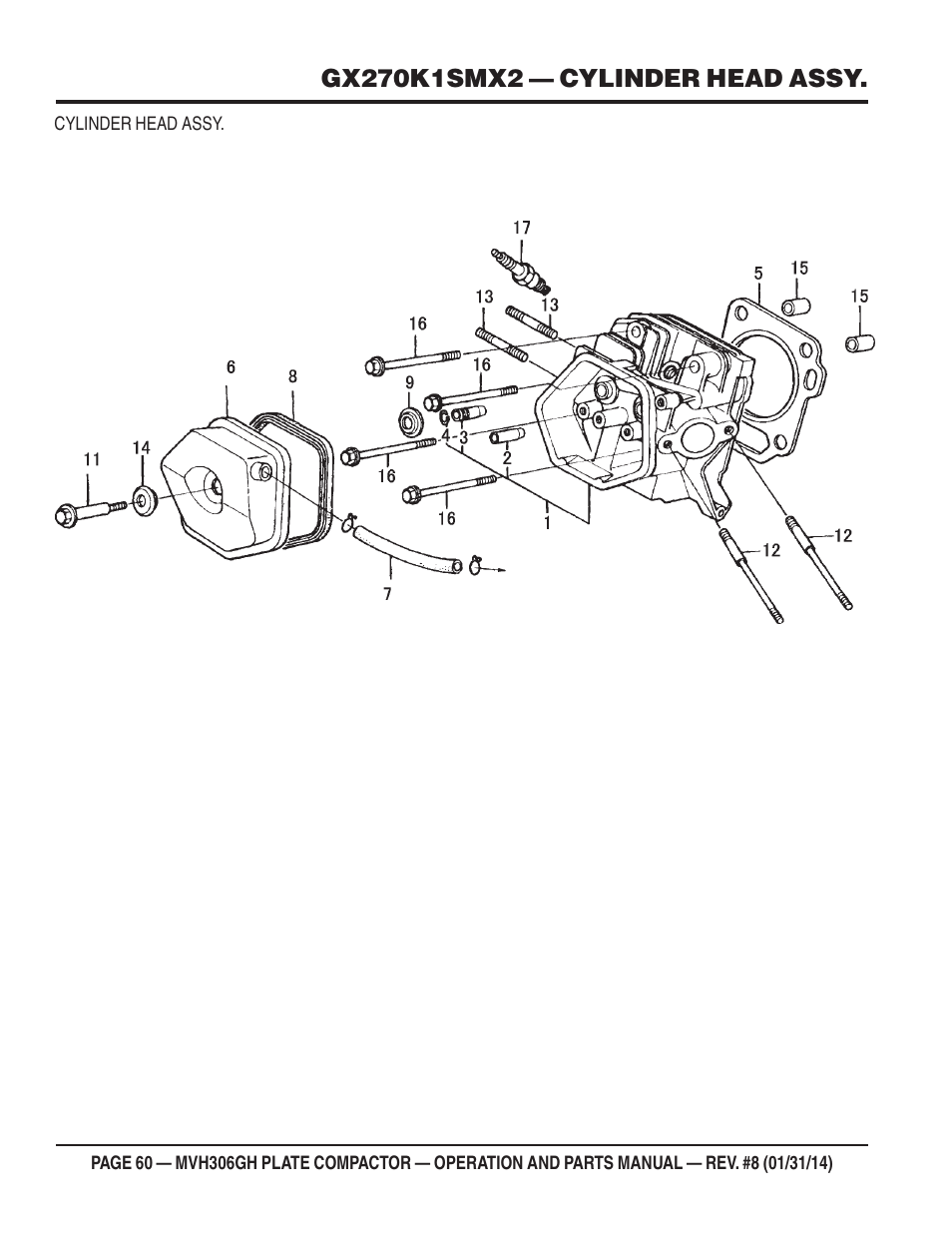 Multiquip MVH306GH User Manual | Page 60 / 80