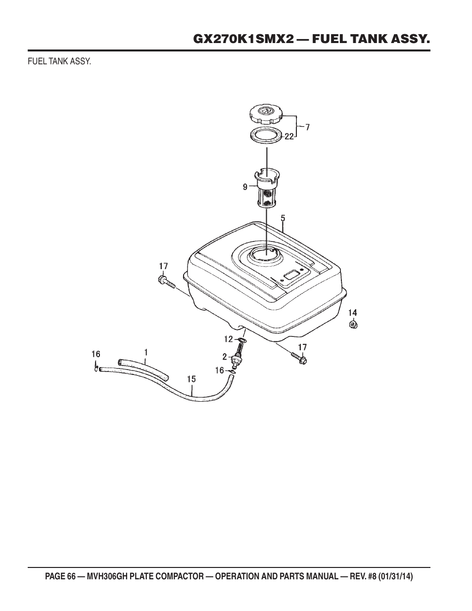 Multiquip MVH306GH User Manual | Page 66 / 80