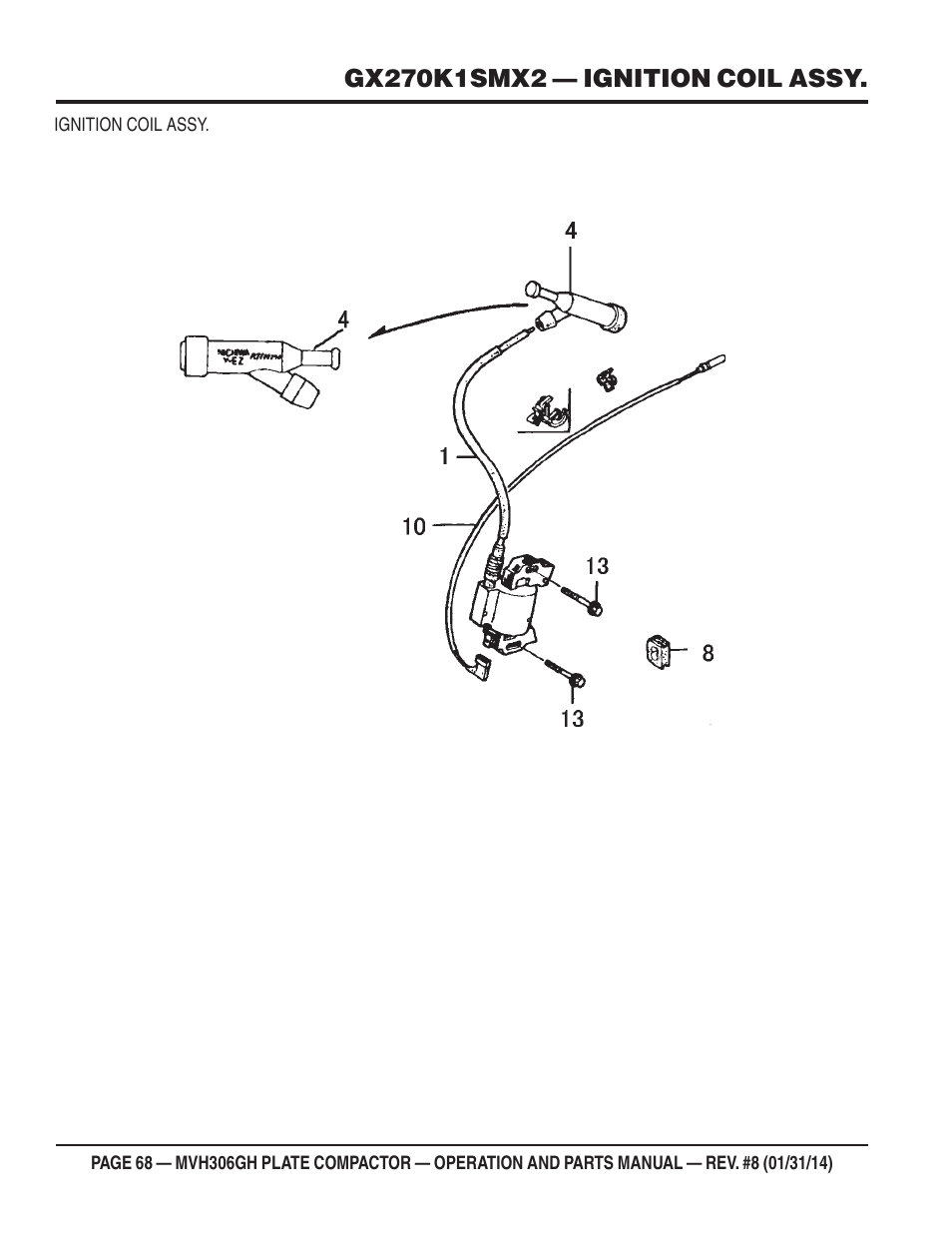 Multiquip MVH306GH User Manual | Page 68 / 80