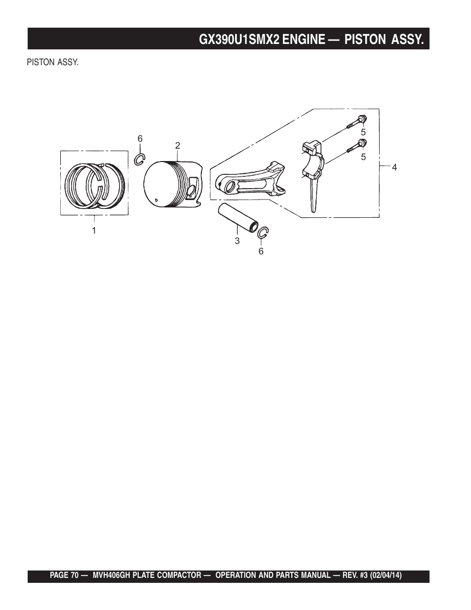 Multiquip MVH406GH User Manual | Page 70 / 78