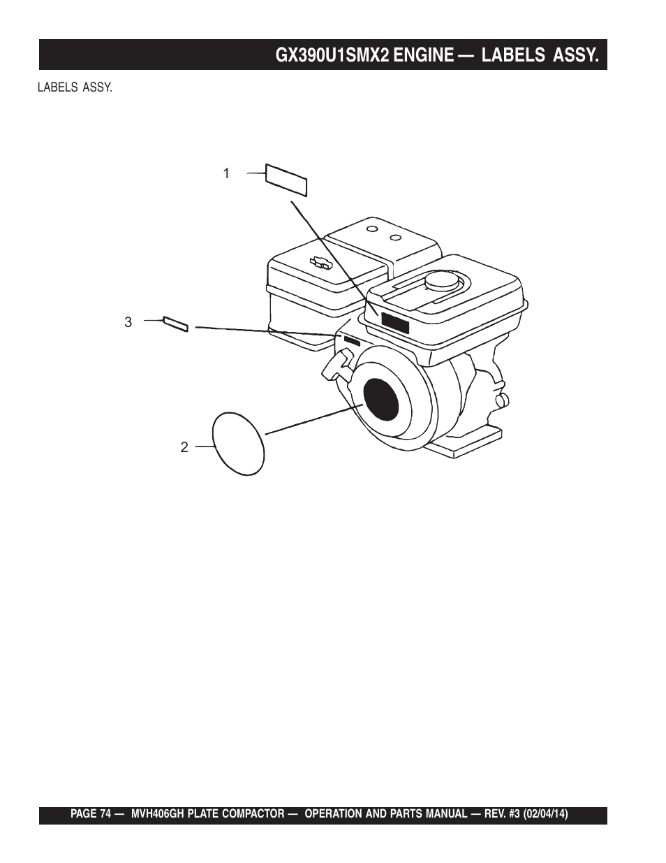 Multiquip MVH406GH User Manual | Page 74 / 78
