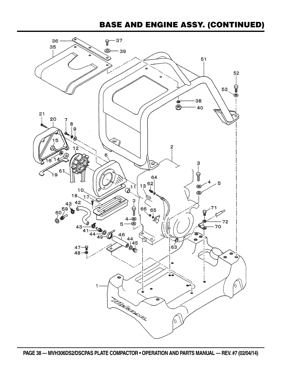 Multiquip MVH306DSCP User Manual | Page 38 / 80