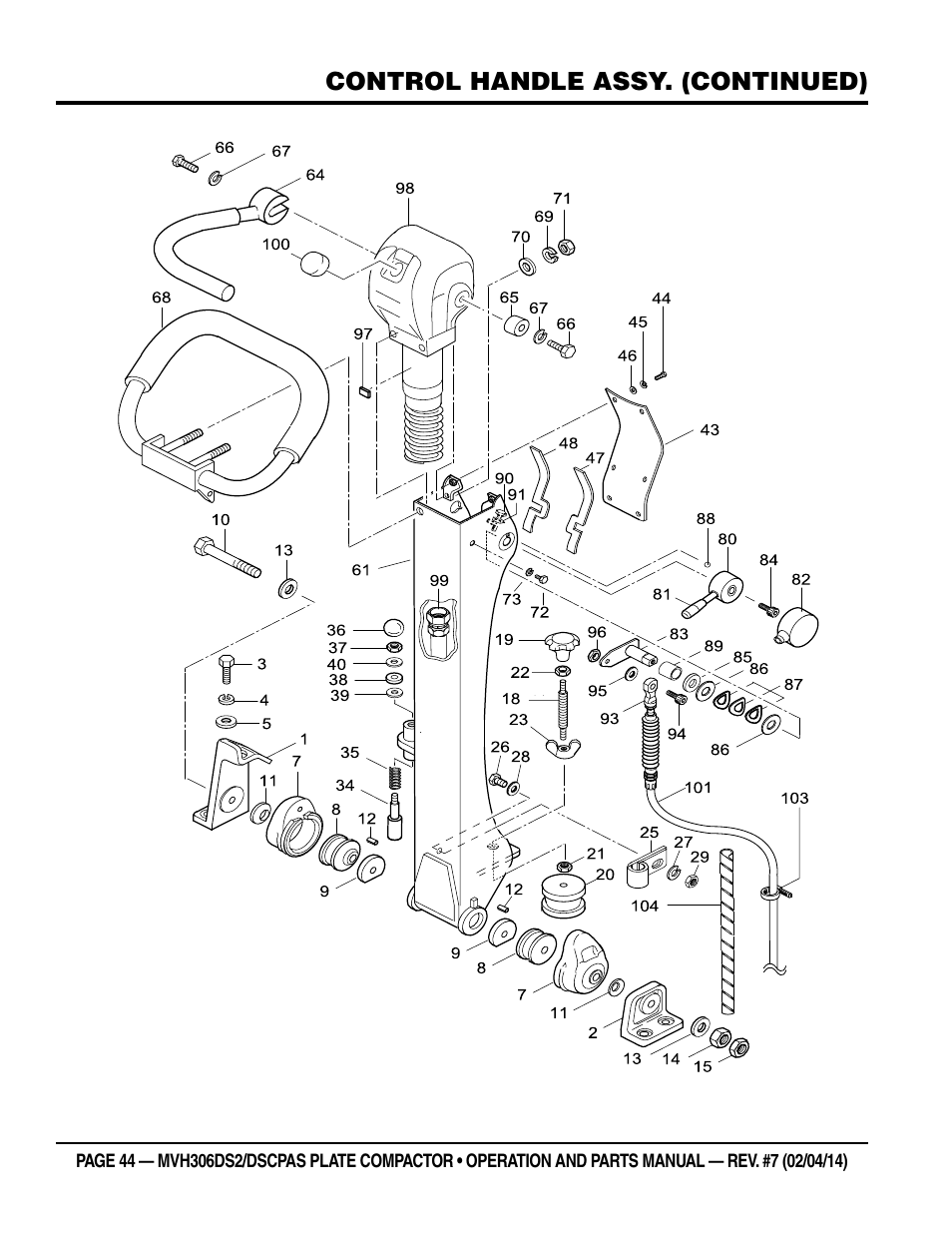 Multiquip MVH306DSCP User Manual | Page 44 / 80