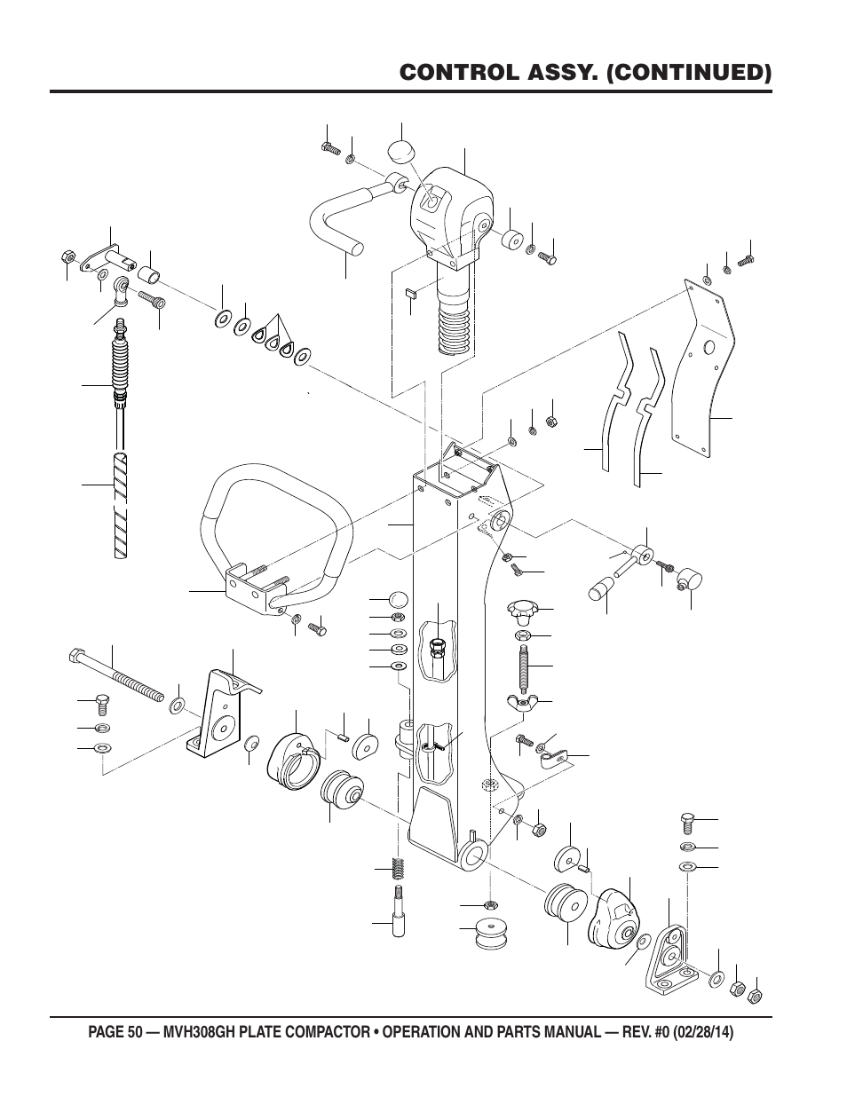 Control assy. (continued) | Multiquip MVH308GH User Manual | Page 50 / 86