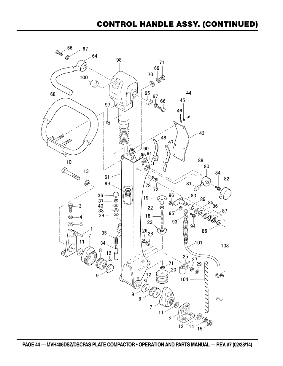 Multiquip MVH406DSCP User Manual | Page 44 / 104