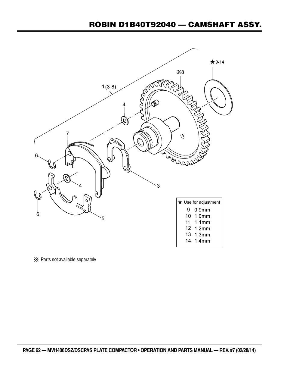 Multiquip MVH406DSCP User Manual | Page 62 / 104