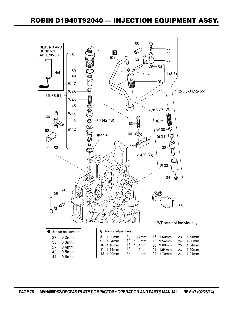 Multiquip MVH406DSCP User Manual | Page 76 / 104