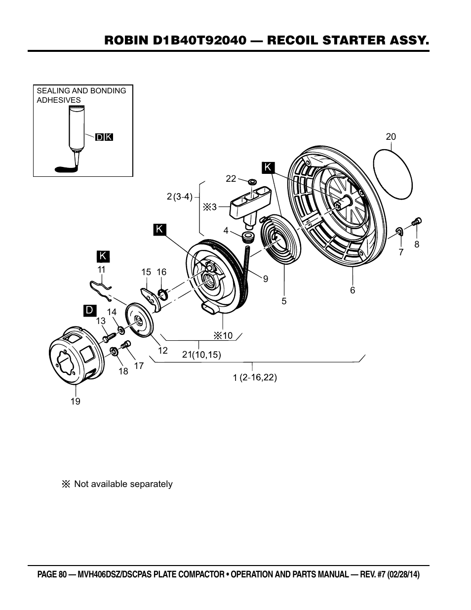 Multiquip MVH406DSCP User Manual | Page 80 / 104