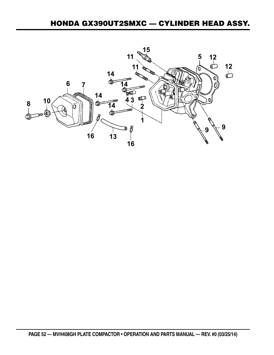 Multiquip MVH408GH User Manual | Page 52 / 86