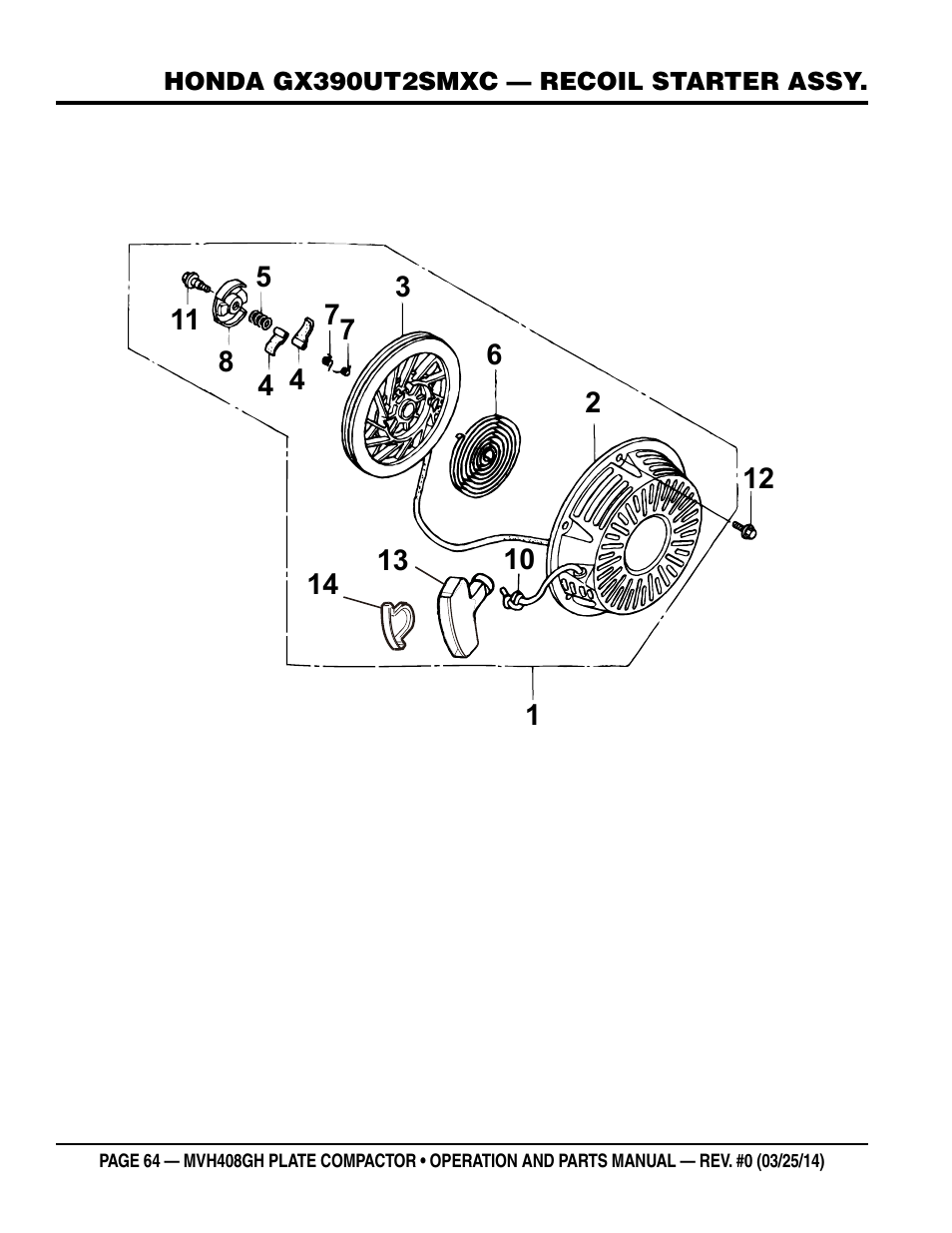 Multiquip MVH408GH User Manual | Page 64 / 86