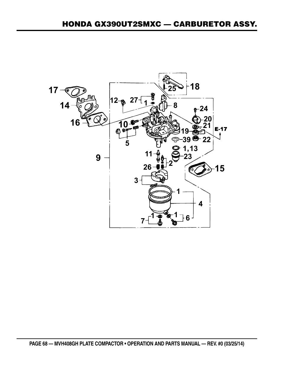 Multiquip MVH408GH User Manual | Page 68 / 86