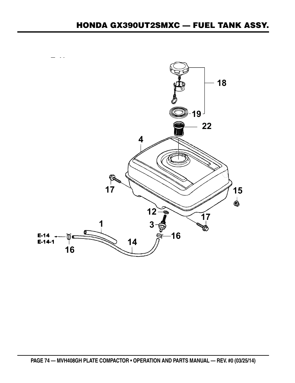 Multiquip MVH408GH User Manual | Page 74 / 86