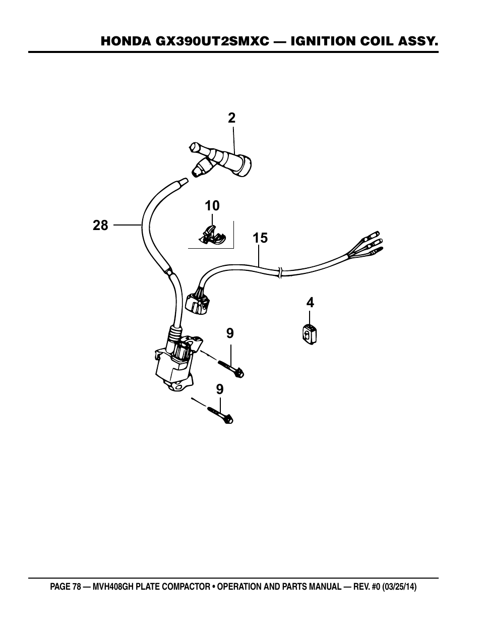 Multiquip MVH408GH User Manual | Page 78 / 86