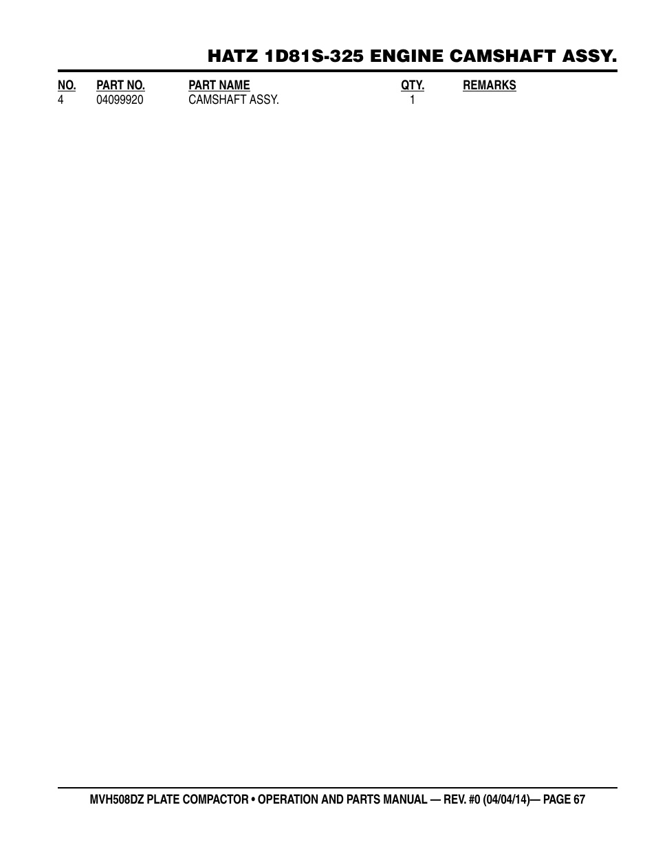 Multiquip MVH508DZ User Manual | Page 67 / 100