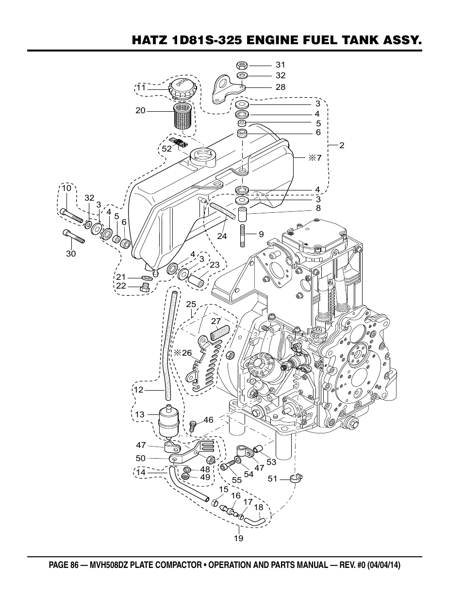 Multiquip MVH508DZ User Manual | Page 86 / 100
