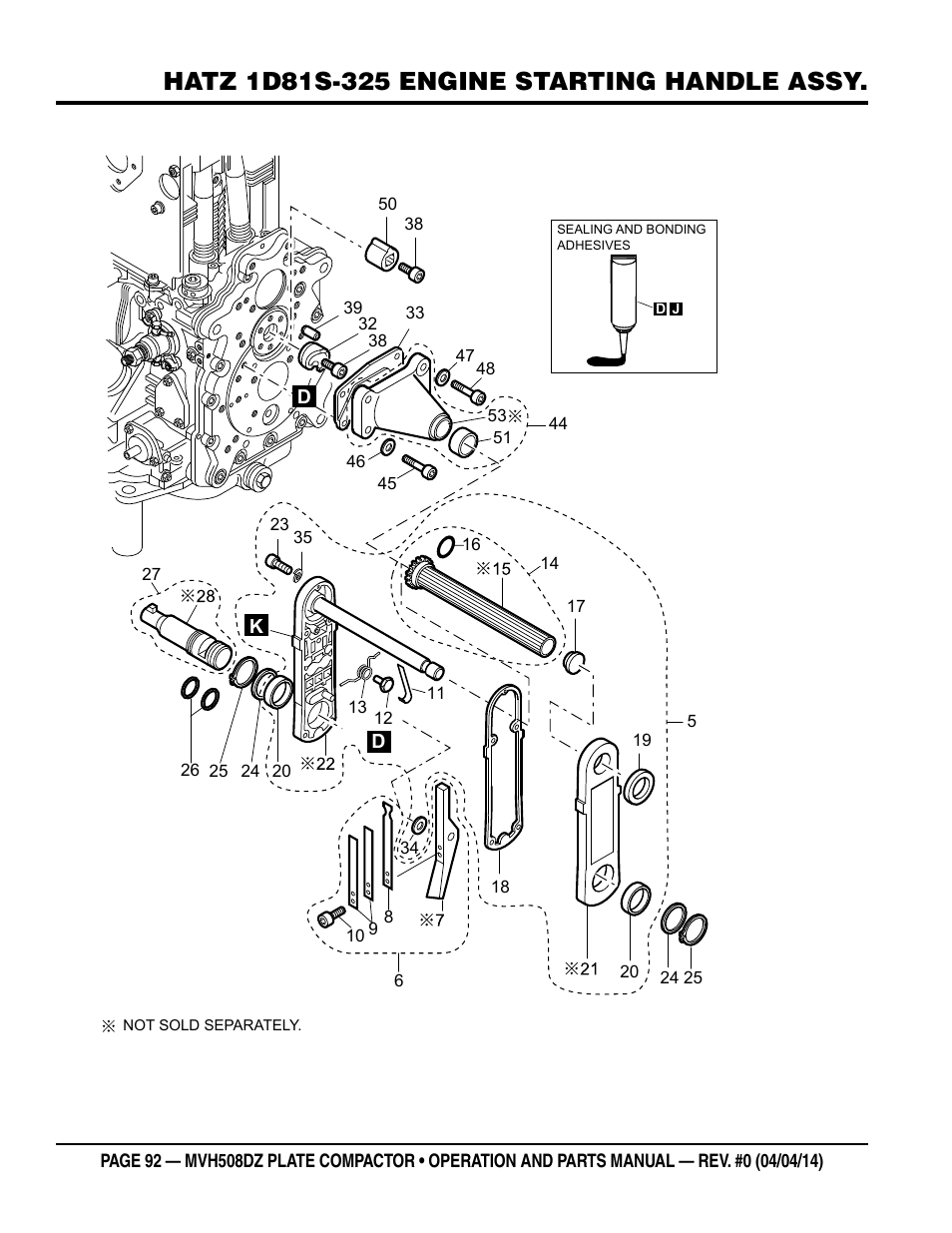 Multiquip MVH508DZ User Manual | Page 92 / 100