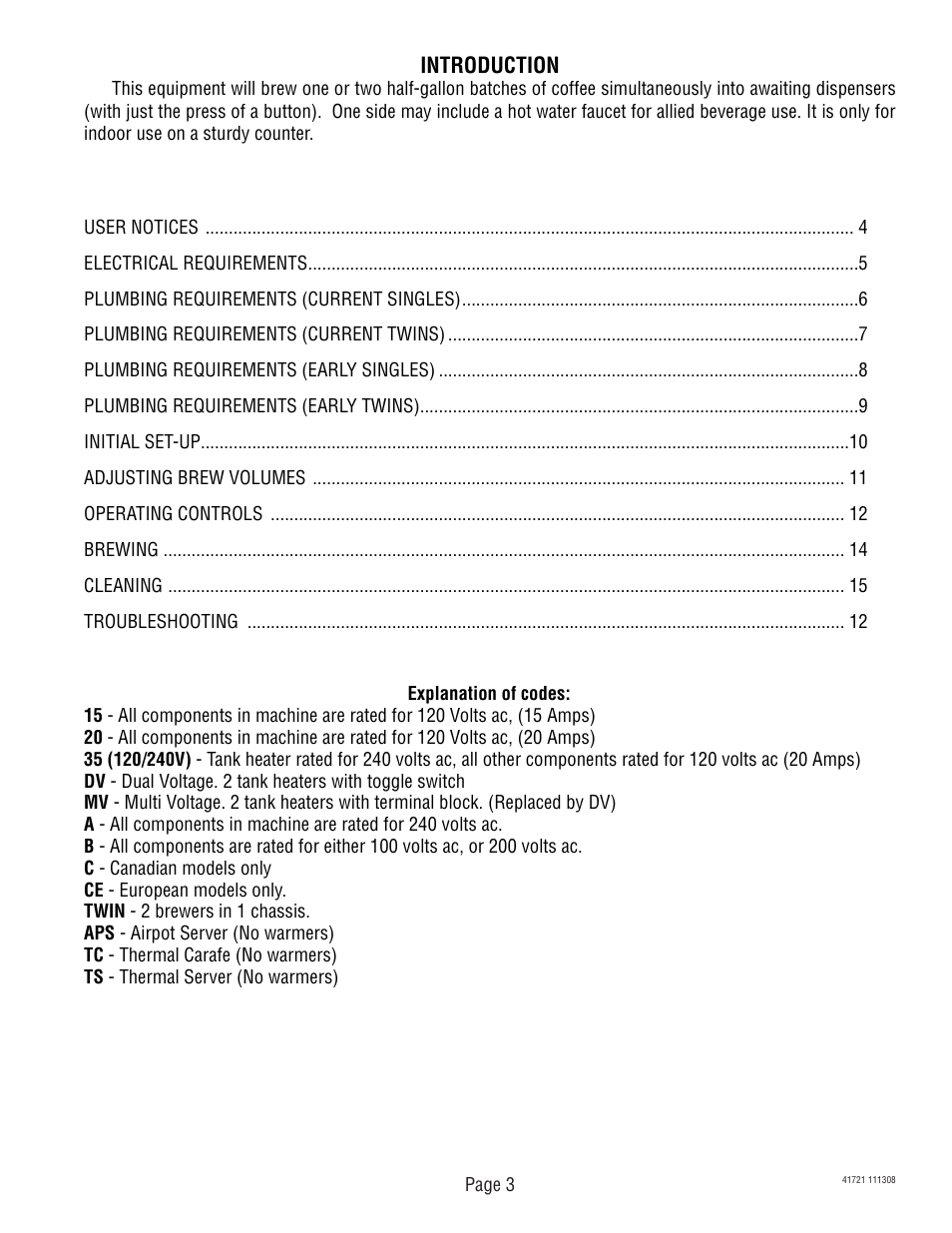 Bunn CWTF User Manual | Page 3 / 17