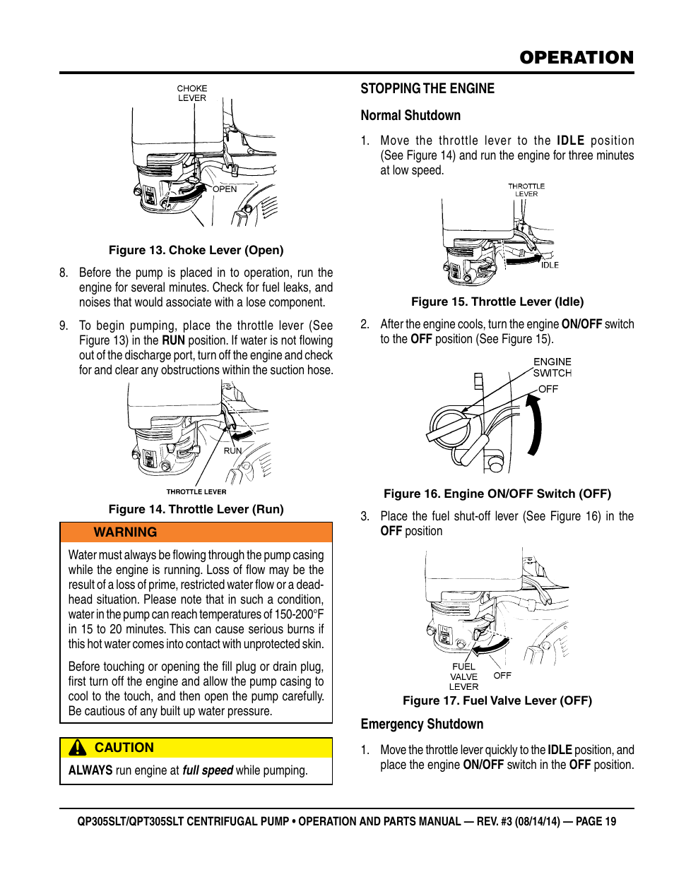 Operation | Multiquip QPT305SLT User Manual | Page 19 / 38