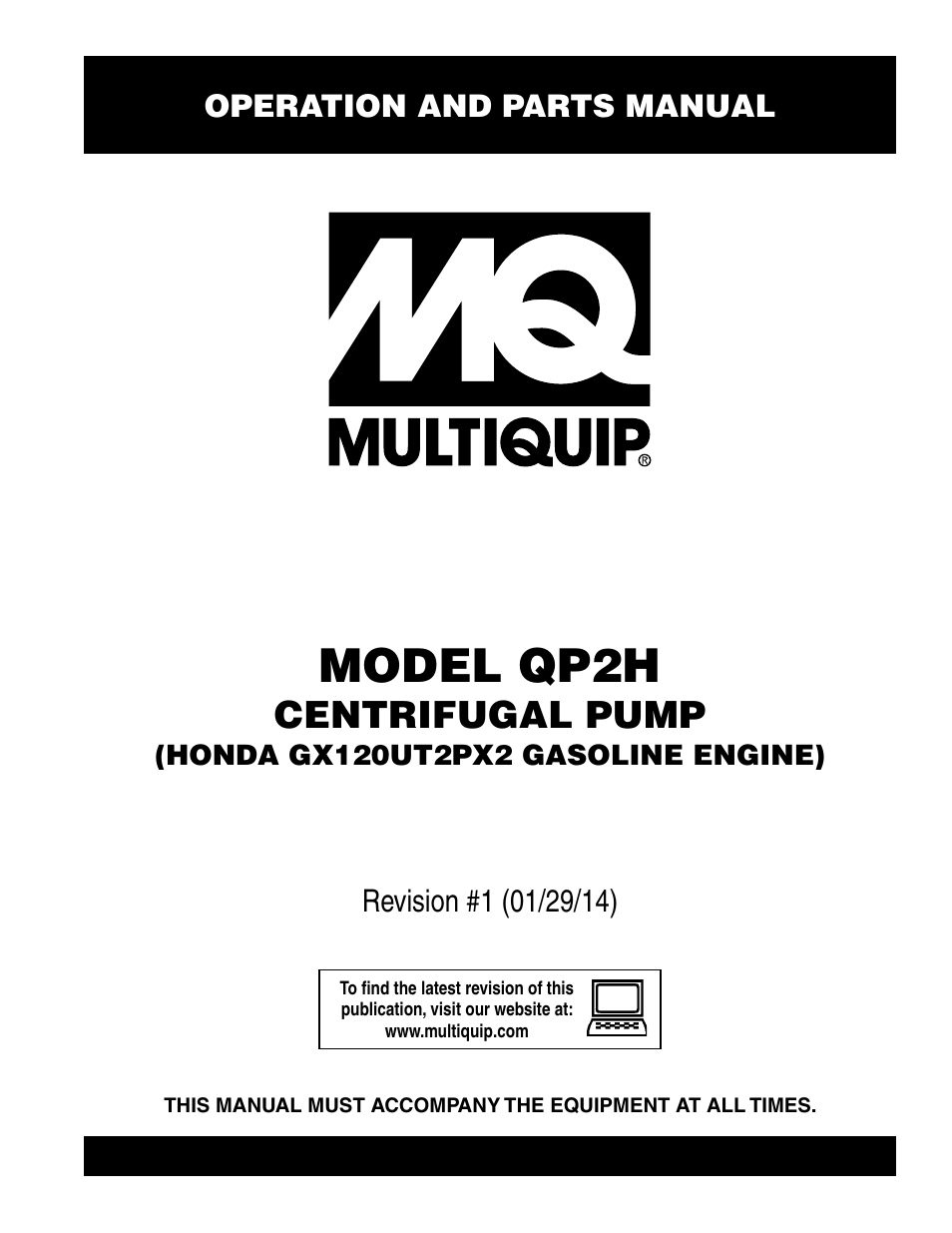 Multiquip QP2H User Manual | 36 pages