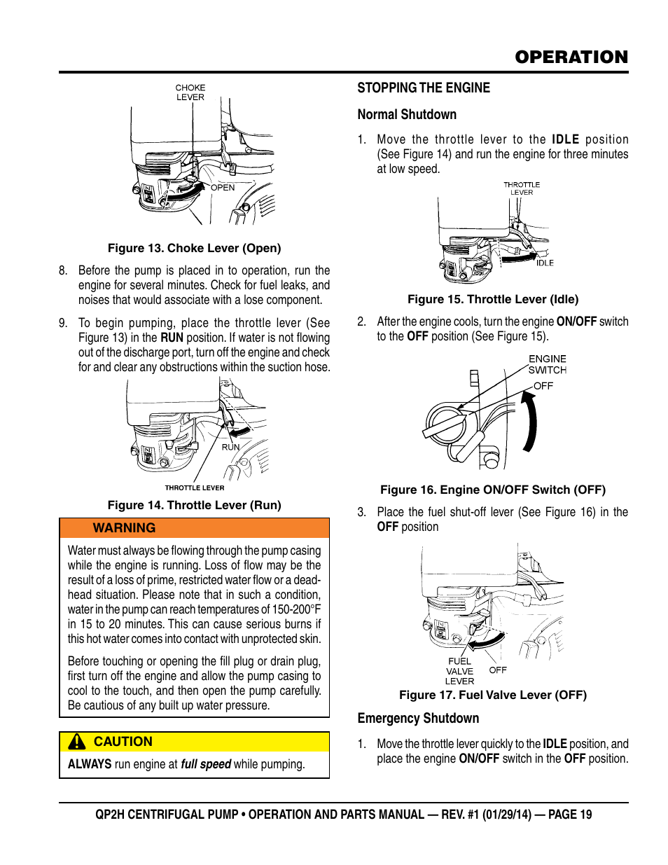 Operation | Multiquip QP2H User Manual | Page 19 / 36
