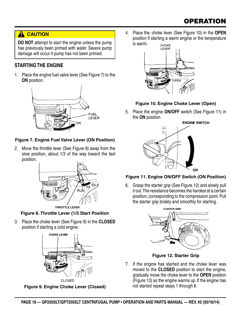 Operation | Multiquip QPT205SLT User Manual | Page 18 / 38