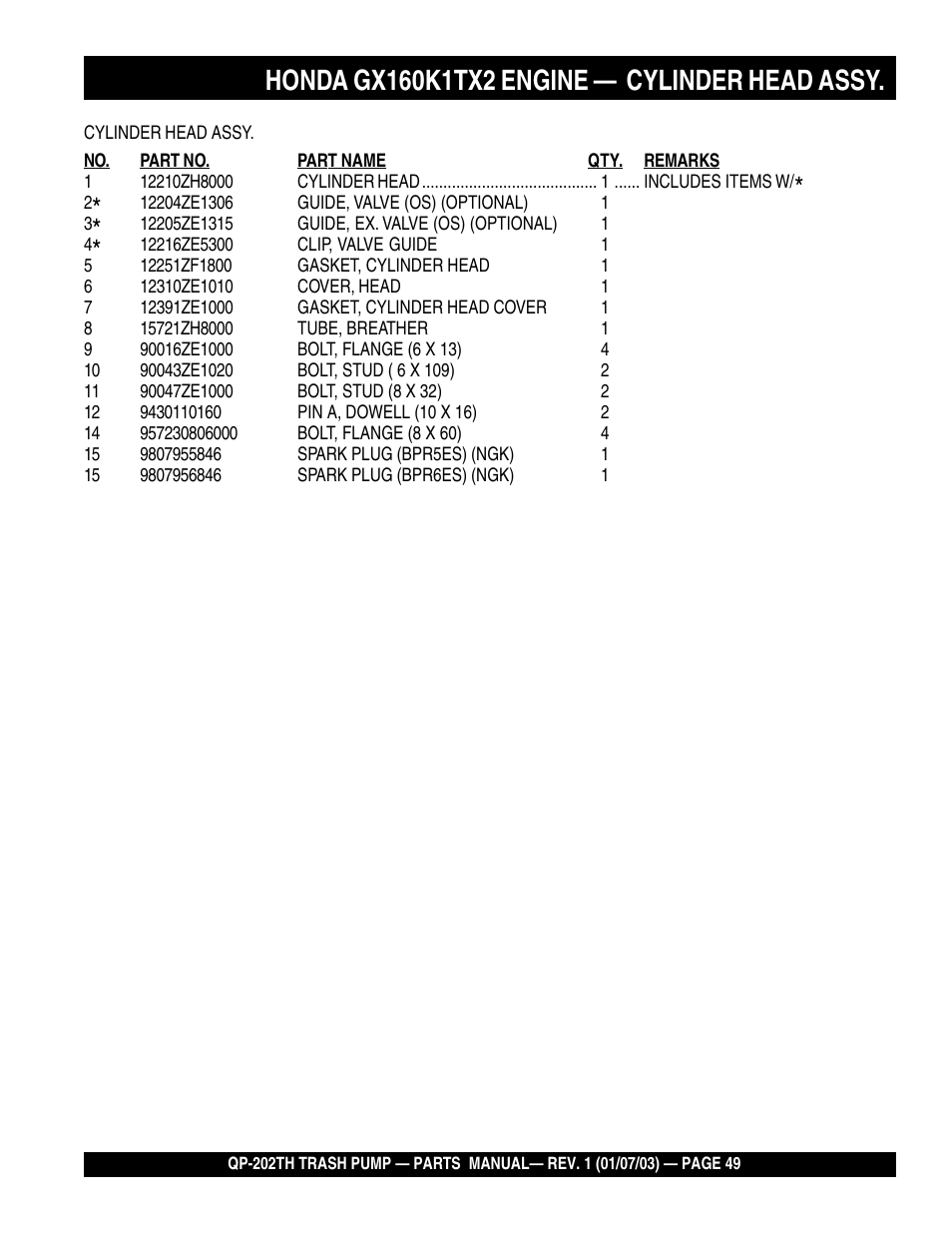 Multiquip QP202TH User Manual | Page 49 / 70