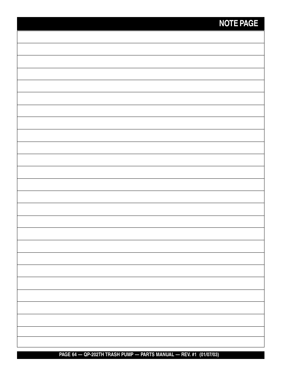Multiquip QP202TH User Manual | Page 64 / 70
