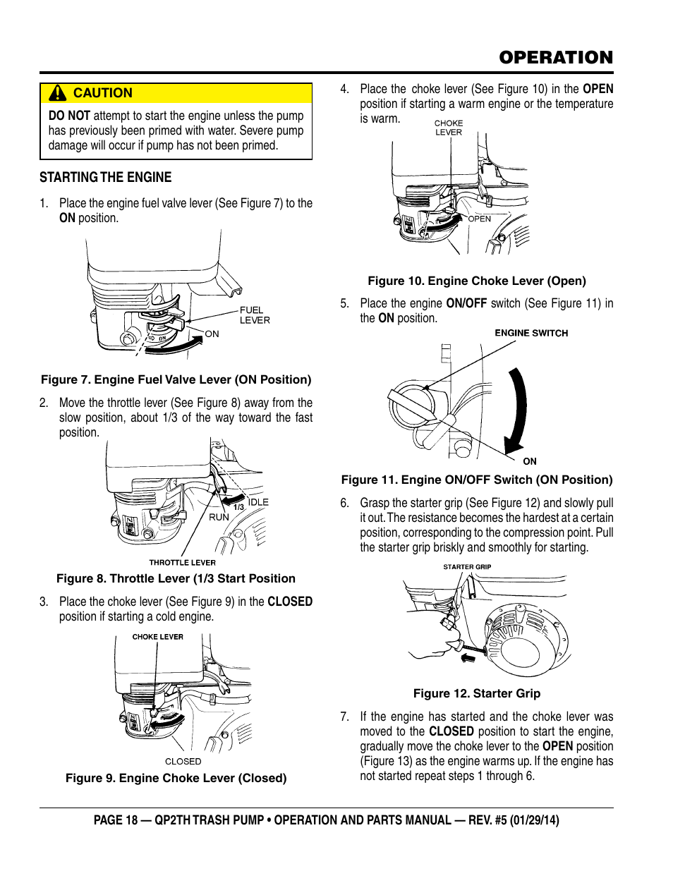 Operation | Multiquip QP2TH User Manual | Page 18 / 38