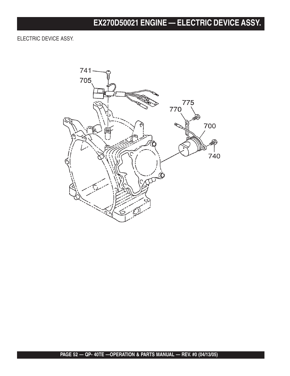 Multiquip QP40TE User Manual | Page 52 / 56