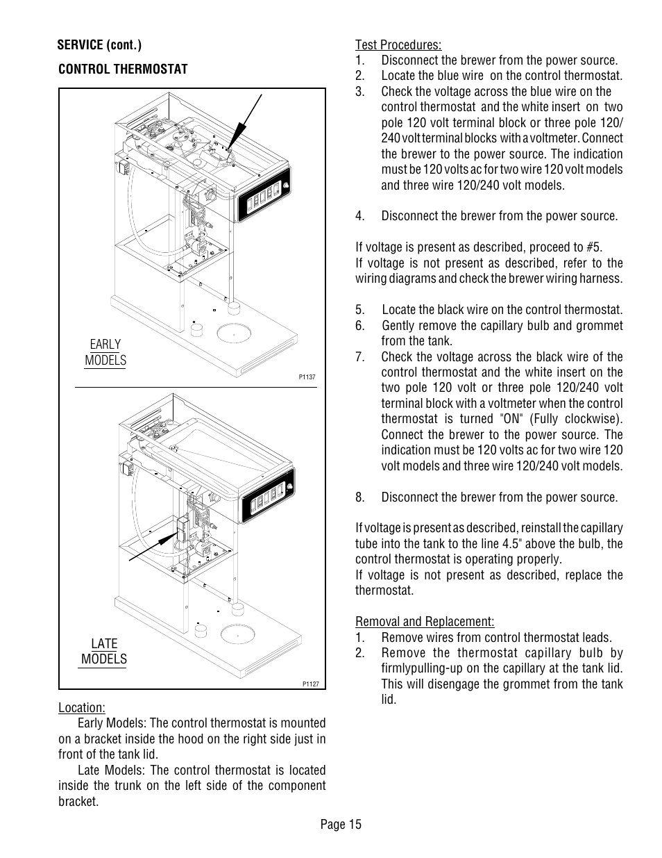 Bunn CWT-TS User Manual | Page 15 / 24