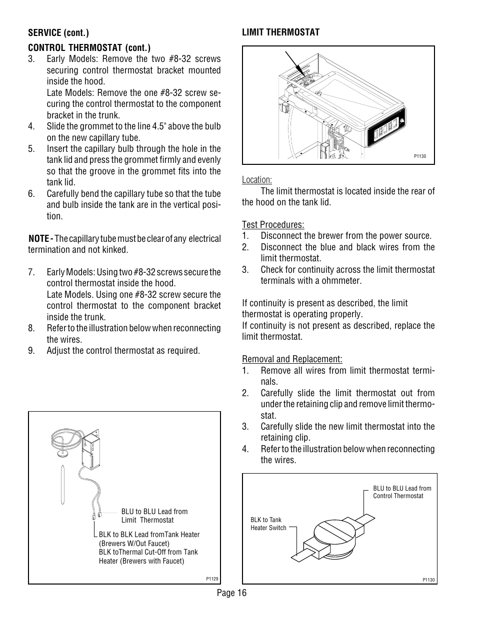 Bunn CWT-TS User Manual | Page 16 / 24