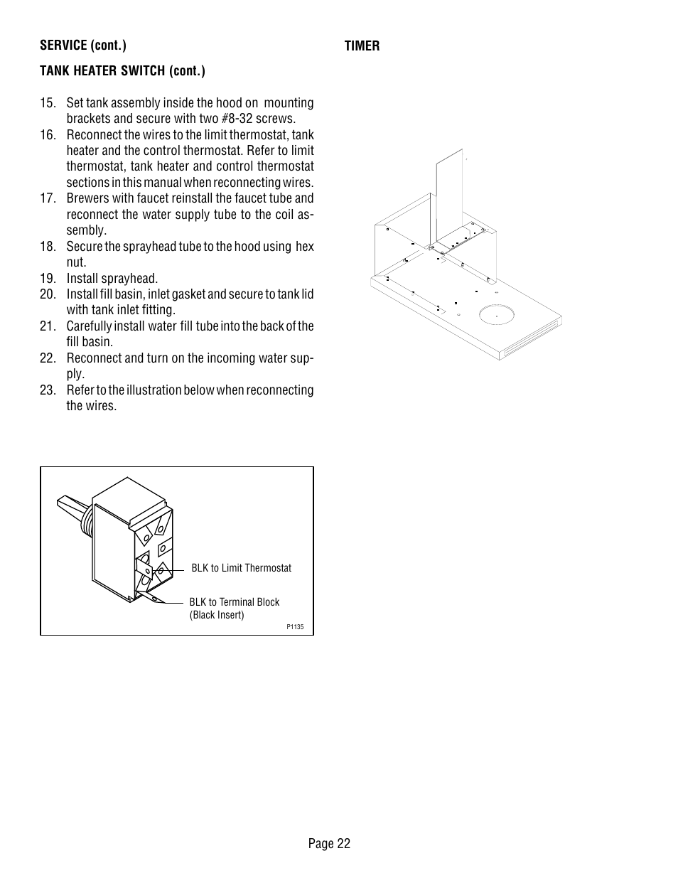 Bunn CWT-TS User Manual | Page 22 / 24