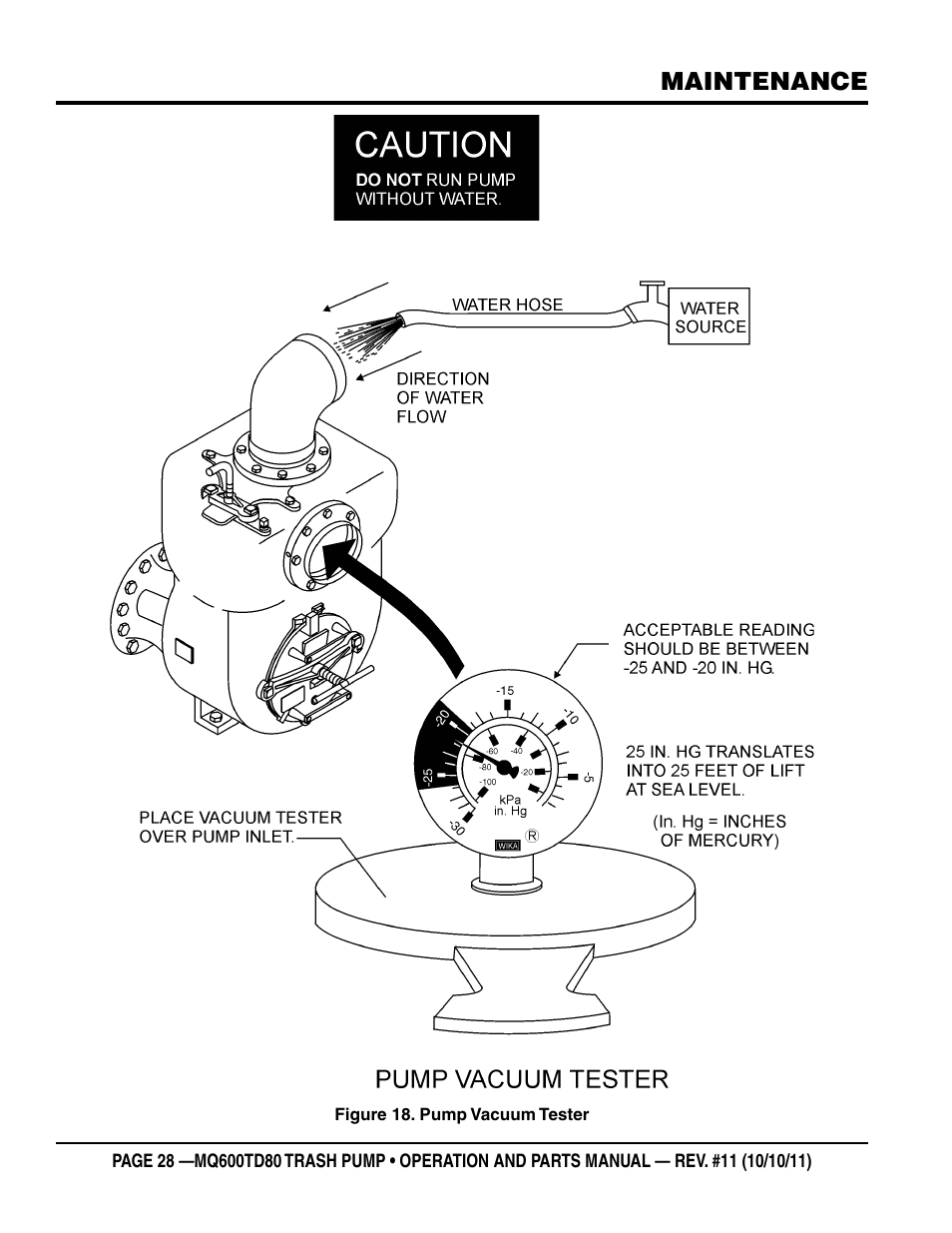 Maintenance | Multiquip MQ600TD80 User Manual | Page 28 / 76
